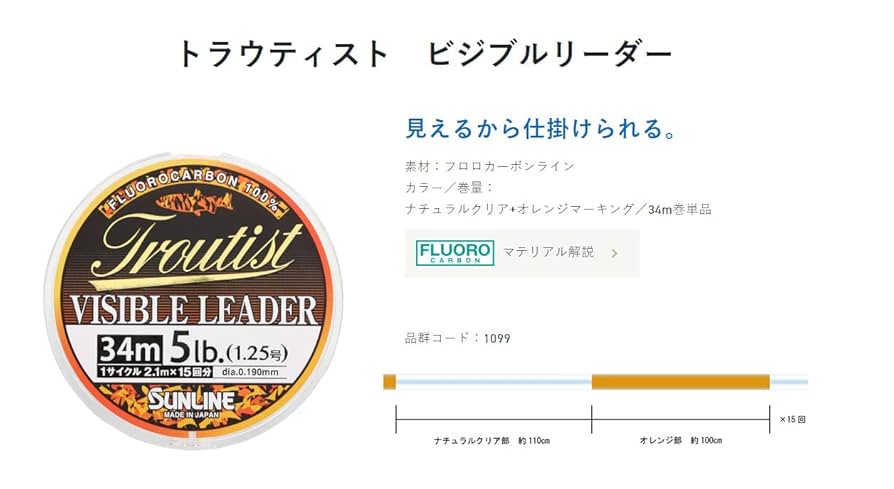 Amazon | サンライン(SUNLINE) トラウティスト ビジブルリーダー